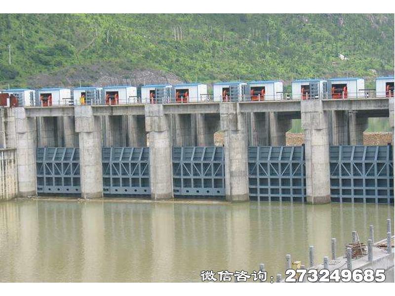 沙依巴克拦水大坝闸门