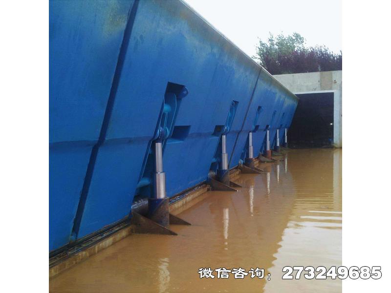 河东底横轴液压钢坝